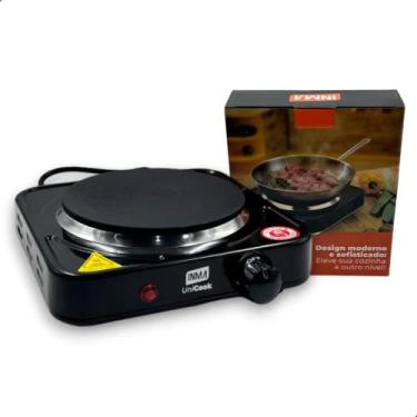Imagem de Fogão Cooktop Elétrica Fogareiro Portátil 1000w 1 Boca Mesa - INMA