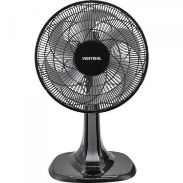 Imagem de Ventilador de Mesa 52W 30cm 6 Pás 3 Velocidades Preto, Cinza Turbo 6 220V