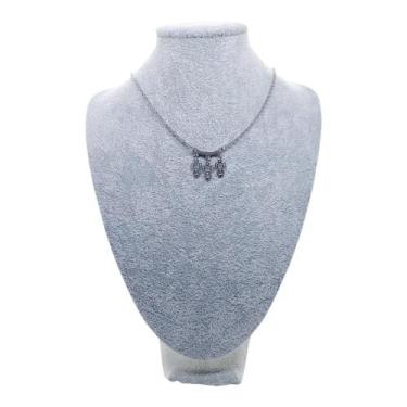 Imagem de Colar CHOKER AÇO INOX Mãe 3 MENINAS 3 FILHAS PRATA PRESENTE - ASA