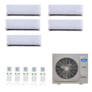 Imagem de Ar Condicionado Split Inverter Hi Wall Midea 48000 BTUs (12000 + 4x 9000) Quente/Frio -...