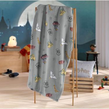 Imagem de Manta Plush Licenciado Harry Potter Plataforma Solteiro 150x220cm