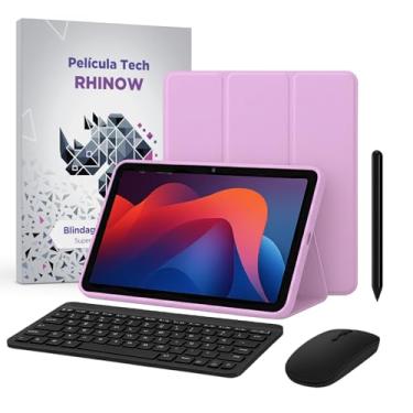 Imagem de Kit Capa Slim para Xiaomi Redmi Pad 2: Película de vidro + Caneta Precision + Teclado e Mouse (Rhinow) (Lavanda)