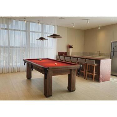 Imagem de Mesa de Sinuca/Bilhar - 2,52x1,40 - Madeira maciça - Nelson Bilhares, 