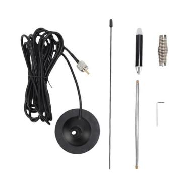 Imagem de Kit De Antena CB De Alta Resistência 26-28MHz 26.37in Com Suporte Magn