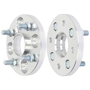 Imagem de SCITOO 2X 15 mm Prata 4x100mm a 4x100mm Espaçadores Hubcentric Roda 4 Lug 12x1,5 54,1 mm serve para espaçadores de roda Escort 1991-2001 | para espaçadores de roda Corolla 93-02