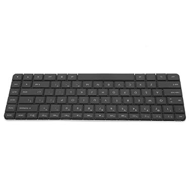 Imagem de Teclado de substituição Q51C, teclado de substituição de alumínio ABS durável conveniente fácil instalação para adultos para teclado HP para funcionário de escritório(Preto)