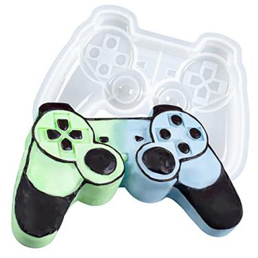 Imagem de Molde de silicone com controle de jogo gigante molde de chocolate e doces, topo de bolo para assar cubos de gelo em resina epóxi fundição de vela para fabricação de sabão 15 x 10 x 2,5 cm