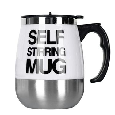 Imagem de Williamly mistura automática, caneca café auto-agitada, caneca aço inoxidável elétrica automática divertida para café e chá