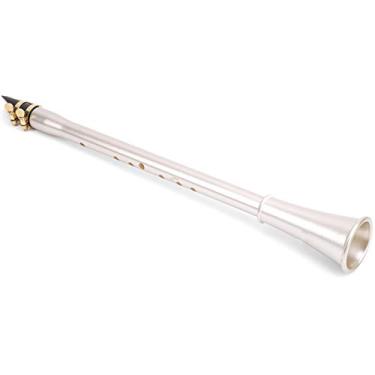 Imagem de Mini clarinete ABS, mini clarinete à prova de poeira, ABS dourado durável para presente iniciante