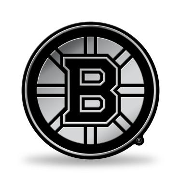 Imagem de Adesivo 3D Emblema automotivo NHL Boston Bruins com acabamento cromado