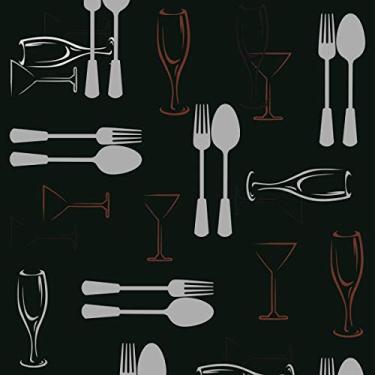 Imagem de Papel De Parede Adesivo Lavável Mesa De Jantar 9m