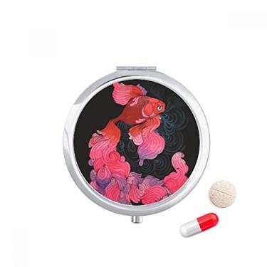 Imagem de Caixa de armazenamento de medicamentos Cyprinoid Red Pink Purple