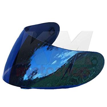 Imagem de Viseira Polivisor Azul Iiridum Compativel AGV K3 K4 / Street 8 Tratamento Anti-risco