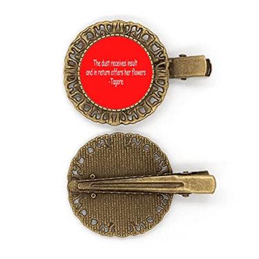 Imagem de Qoutes — Presilha de cabelo com frases de cura recebidas por insulto e flores para retorno de cabeça