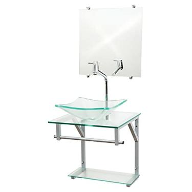 Imagem de Gabinete de Vidro 40 cm Incolor CC33cm + Torneira Link