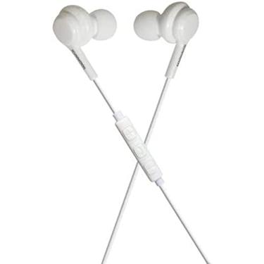 Imagem de Magnavox Fones de ouvido MHP4857-WH com microfone em branco | Disponível em preto e branco | Fones de ouvido com fio com microfone | Fones de ouvido estéreo confortáveis com fio de valor extra | Cabo