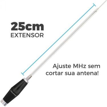 Imagem de Antena Mini Marinox Rádio Px 10 E 11 Mt Prolongador 25Cm