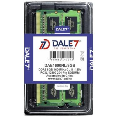 Imagem de Dale7, Memória Dale7 Ddr3l 8Gb 1600 Mhz Notebook 1.35V