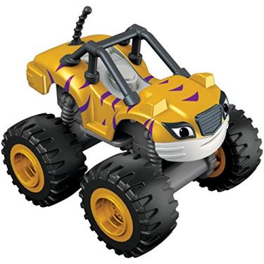 Imagem de Mattel Blaze e Monster Machines da Nickelodeon - Carro Stripes, cor amarela CGH56