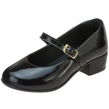 Imagem de Sapatilha Feminina Salto Baixo Sapato Menina Saltinho (Preta, BR, Criança de 9 a 12 anos, Numérico, 30)