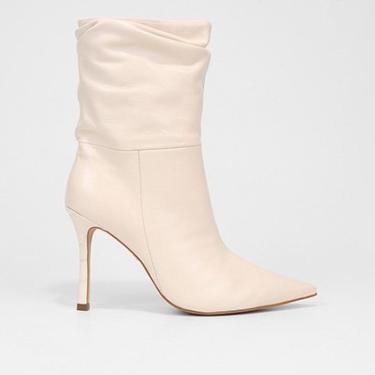 Imagem de Bota Slouch Carrano Couro Salto Fino Feminina-Feminino