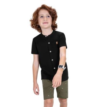 Imagem de Conjunto Juvenil Camiseta Com Bermuda Trick Nick Preto 14