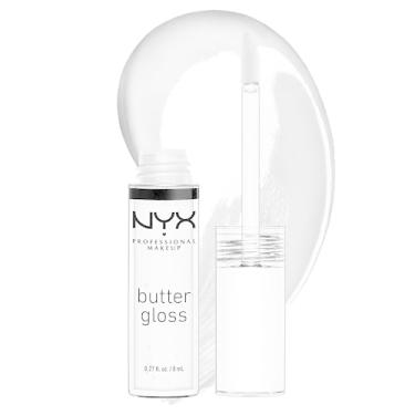 Imagem de NYX PROFESSIONAL MAKEUP Brilho de manteiga, brilho labial não pegajoso - copo de açúcar, transparente