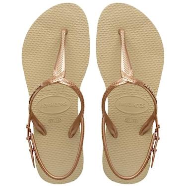 Imagem de Rasteira Twist, Havaianas, Feminino, Areia, 41/42