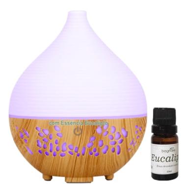 Imagem de Umidificador Aromatizador De Ar Ultrassonico Purificador Difusor De Óleos Essenciais