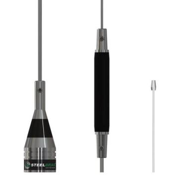 Imagem de Antena Móvel Px Bobina 100W 66cm Ap0187 Steelbras