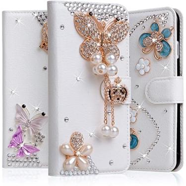 Imagem de Capa para iPhone 15, capa protetora flip de couro PU feito à mão com compartimentos para cartões para iPhone 15 (26)