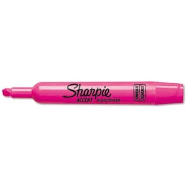 Imagem de SHARPIE Marcador De Sotaque Principal Sharpie - Estilo De Ponto De Marcador: Cinzel - Cor Da Tinta: Rosa - Cor Do Barril: Rosa - 12 / Dúzia Rosa