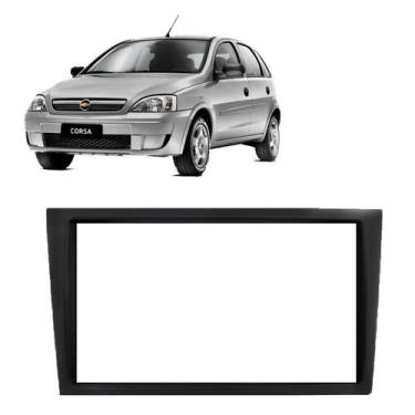 Imagem de Moldura Central Painel Corsa Dvd 2 Din - Chevrolet , Preto