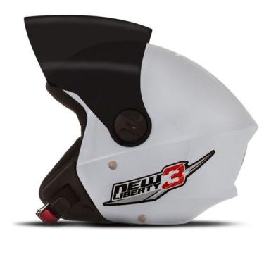 Imagem de Capacete Aberto Pro Tork New Liberty 3 Three Viseira Fumê, BRANCO, 60