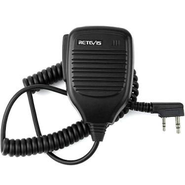 Imagem de Retevis Microfone de alto-falante Walkie Talkie, compatível com RT22 RT21 RT68 RT27 H-777 H777S RT86 RT19 RT15 RB29 RT85 RB26 RB89 NR10 Kenwood BAOFENG UV-5R 5RM 888S pxton Arcshell Radiador
