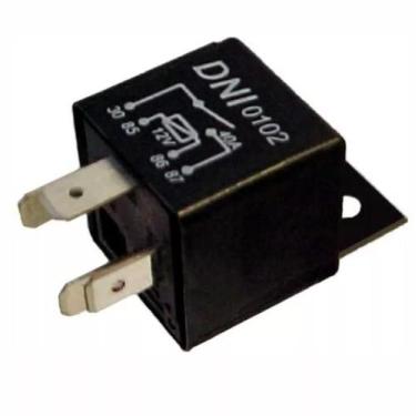 Imagem de Rele Auxiliar Universal 12v 40a 4 Pinos Com Suporte Dni 0102