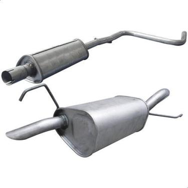 Imagem de Kit Escapamento Abafador + Traseiro Palio 1.5 8v 1996 A 1998 - ScapJá