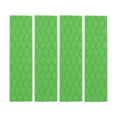 Imagem de Pegciuho 4x Almofadas de Tração para Prancha de Surfe Deck Grip Pad Antiderrapante DIY EVA Foam Boat Decking Sheet para Longboard Skate Skimboard Caiaque, Verde