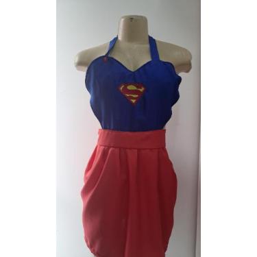 Imagem de Avental Fantasia Adulto SuperGirl - Luxx & Cia