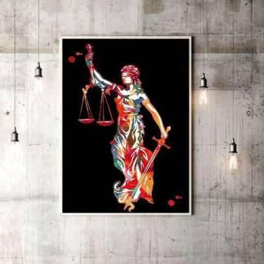 Imagem de Quadro Deusa Da Justiça 24X18Cm - Quadros On-Line