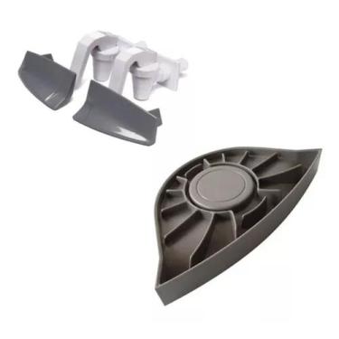 Imagem de Pingadeira Bandeja Copo + 2pçs Torneira Esmaltec Egm30