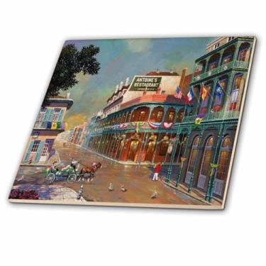 Imagem de 3dRose Pintura Old New Orleans - Azulejo de cerâmica, 15 cm (ct_80505_2)
