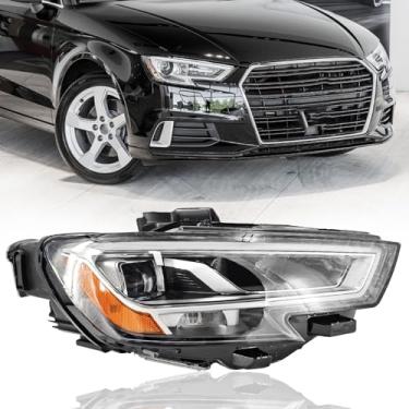 Imagem de XuanBird 8V0941034C Conjunto de farol de LED do lado direito do passageiro adequado para Audi S3 RS3 A3 Sportback e-tron Quattro 2017 2018 2019 1.4L 2.0L 2.5L Inclui AFS&TMS modelo 8V0941774E