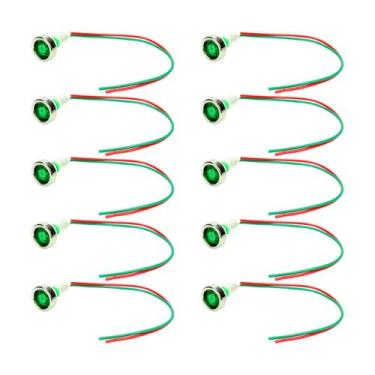 Imagem de 10x Lâmpada Sinaleiro Olho de Boi Xd10-7 / 12v - Verde - CHIPSCE