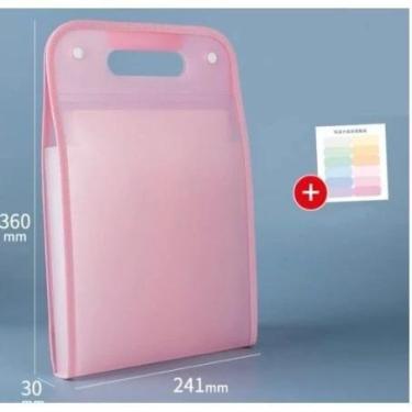 Imagem de Pasta de Arquivo A4 Organizadora de Arquivos Sanfonada Material Escola