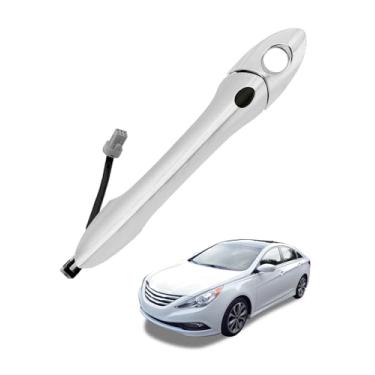 Imagem de Maçaneta de porta do motorista, compatível com Hyundai Sonata 2011-2015, com sensor e sistema de entrada inteligente sem chave, maçaneta externa externa do lado esquerdo externo | OEM # 82651-3S210,