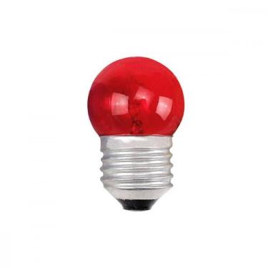 Imagem de Lampada Bolinha Brasfort 07Wx127V Vermelha 8470 - Kit C/25