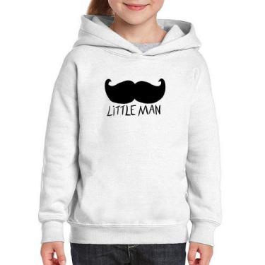 Imagem de Moletom Infantil Little Man - Foca na Moda, Branco, 10