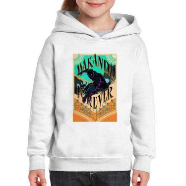 Imagem de Moletom Infantil Wakanda Forever - Foca na Moda, Branco, 12