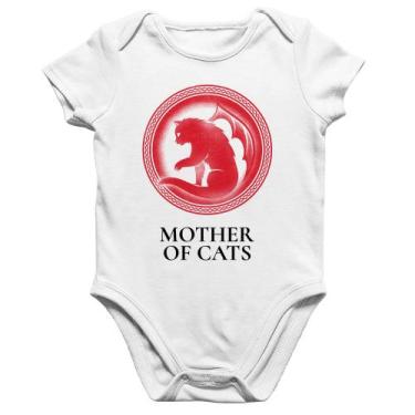 Imagem de Body Bebê Algodão Mother of Cats - Foca na Moda, Branco, GG